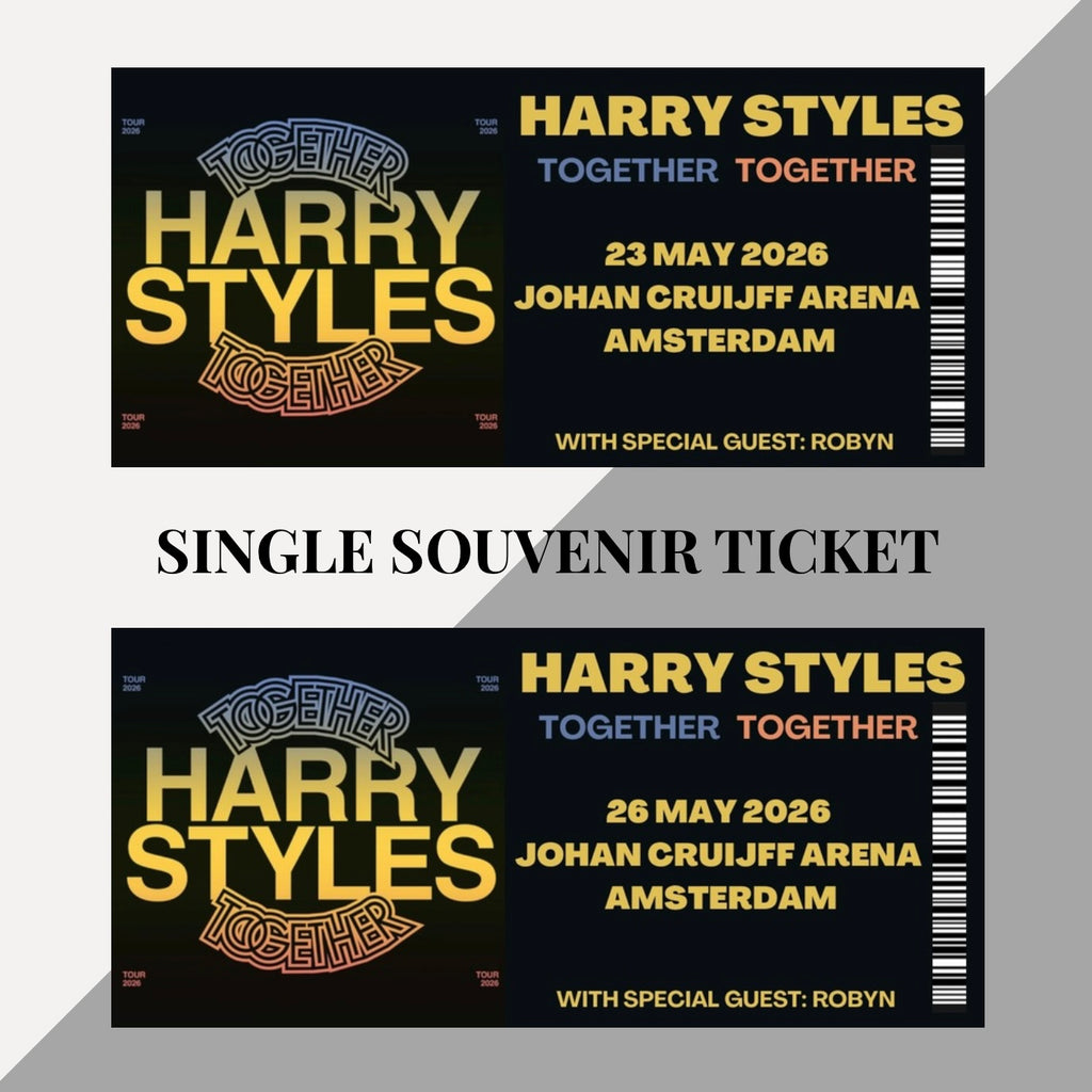 Harry Styles ‘Together Together Tour’ Amsterdam inspired souvenir tickets