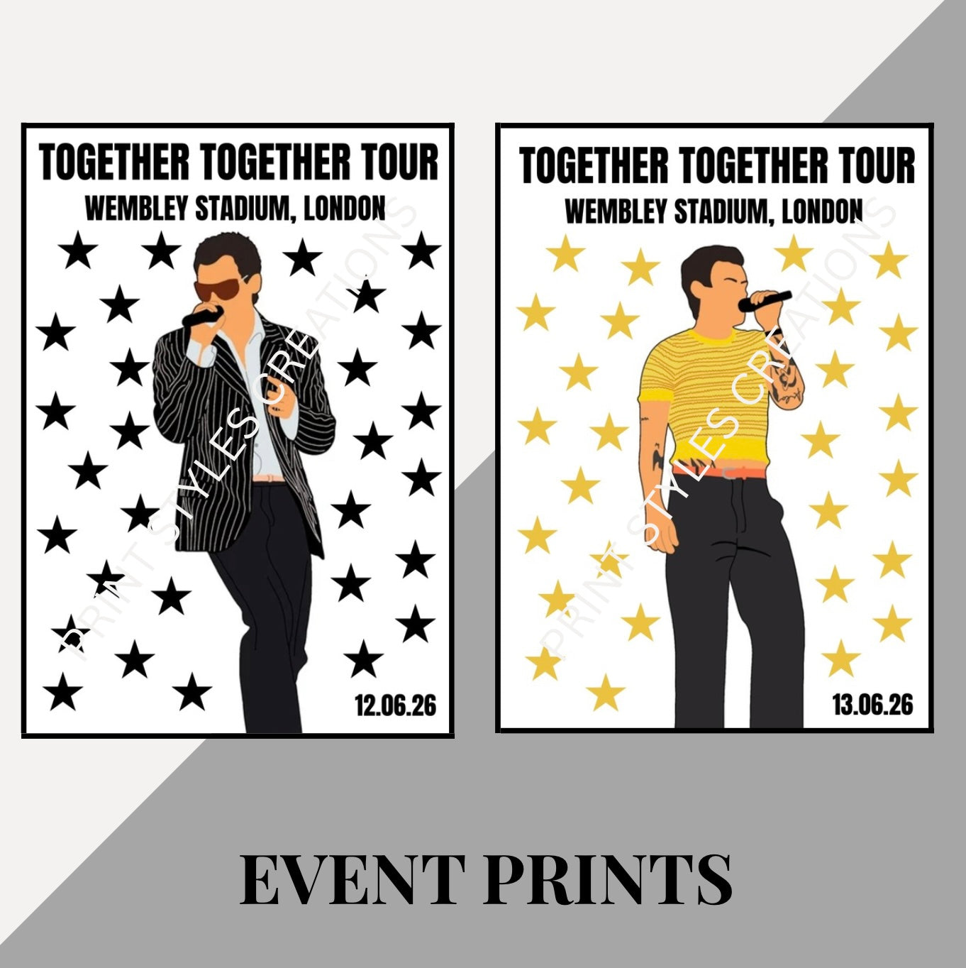 Harry Styles Together Together Tour’ inspired event prints