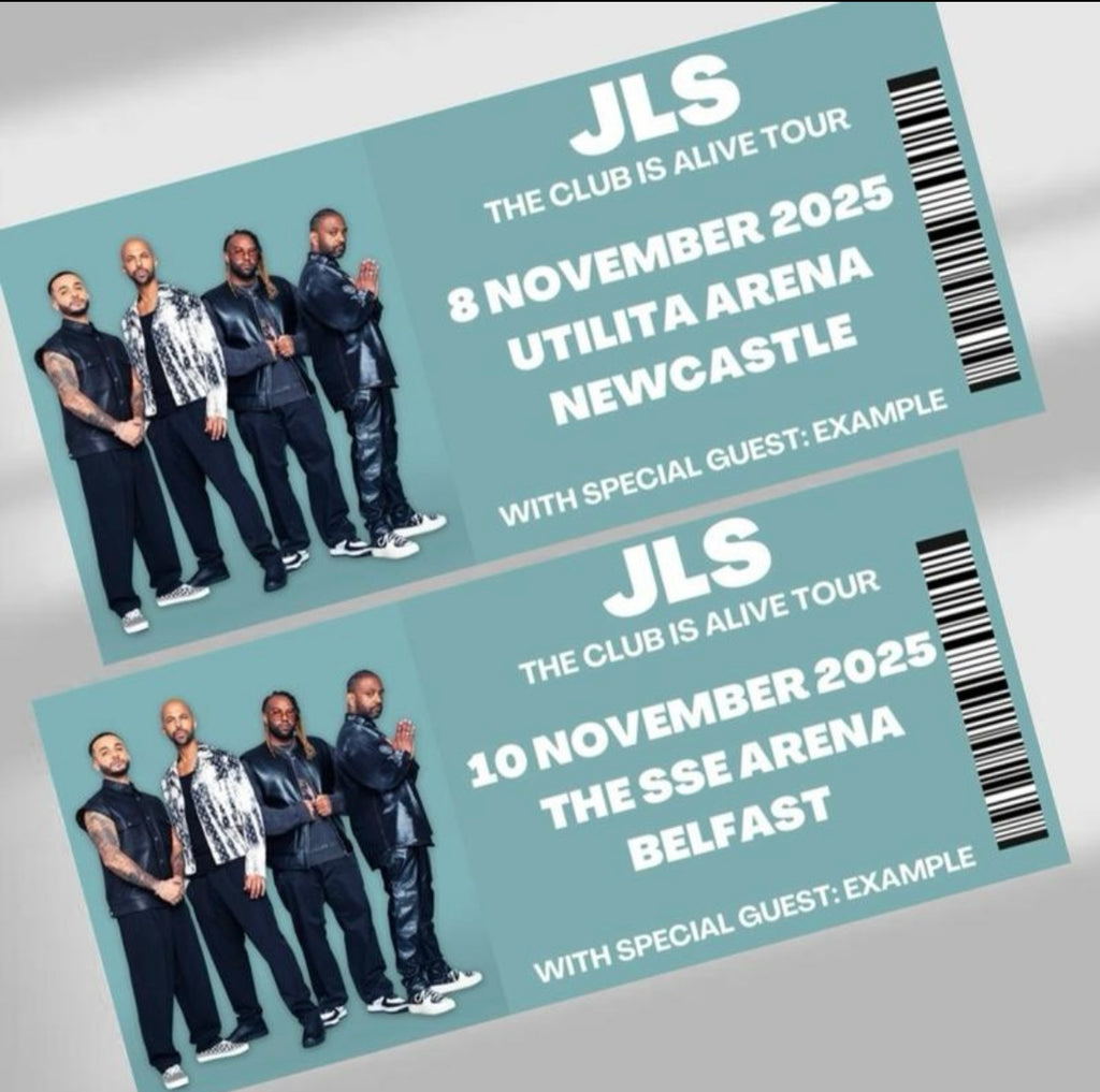 JLS ‘The Club is Alive Tour’ inspired souvenir tickets