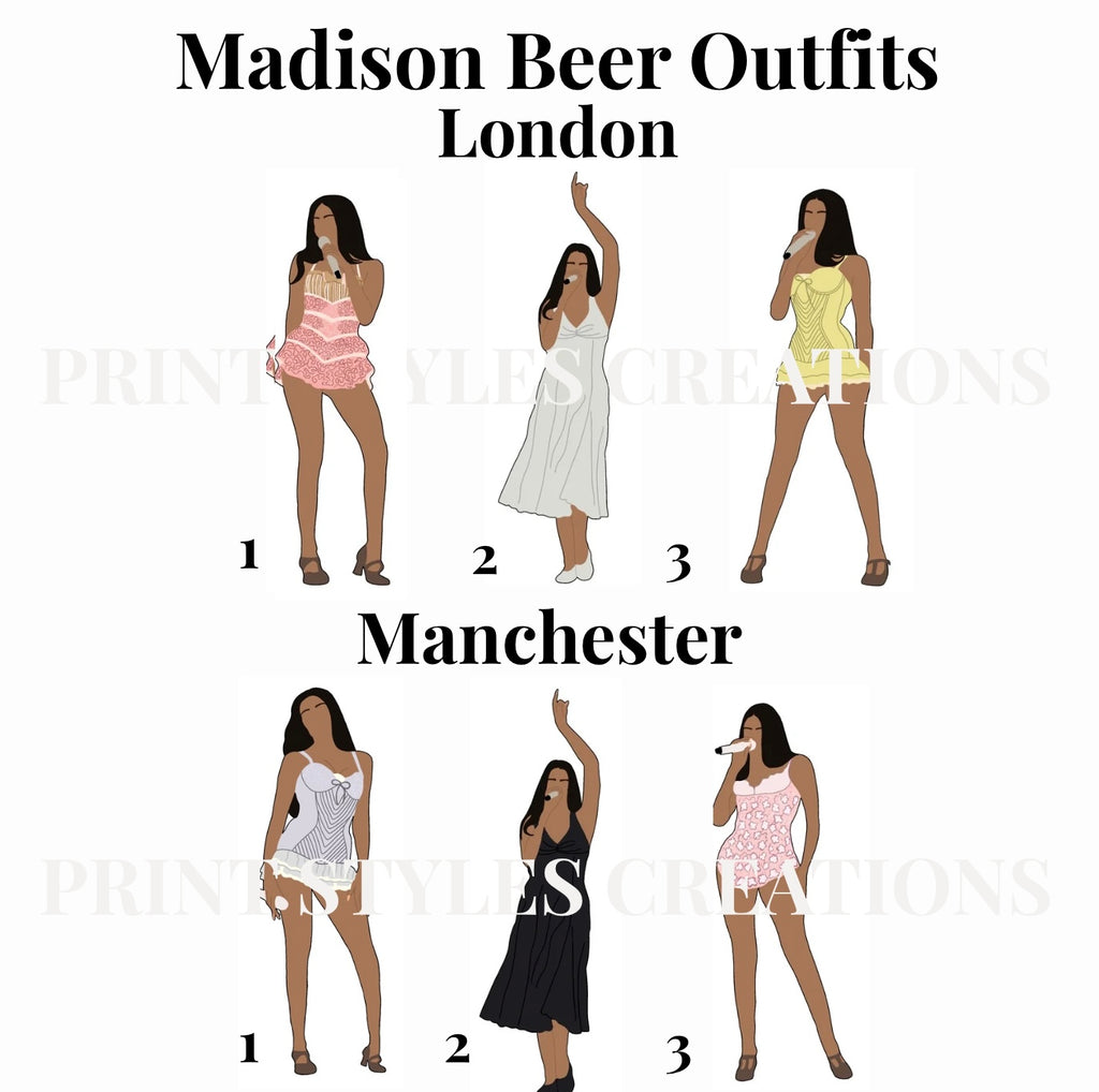Madison Beer ‘The Locket Tour’ inspired setlist prints
