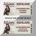 Kehlani inspired souvenir tickets