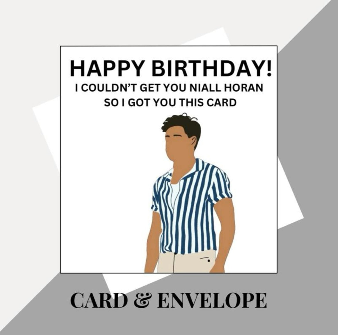 Niall Horan inspired birthday card