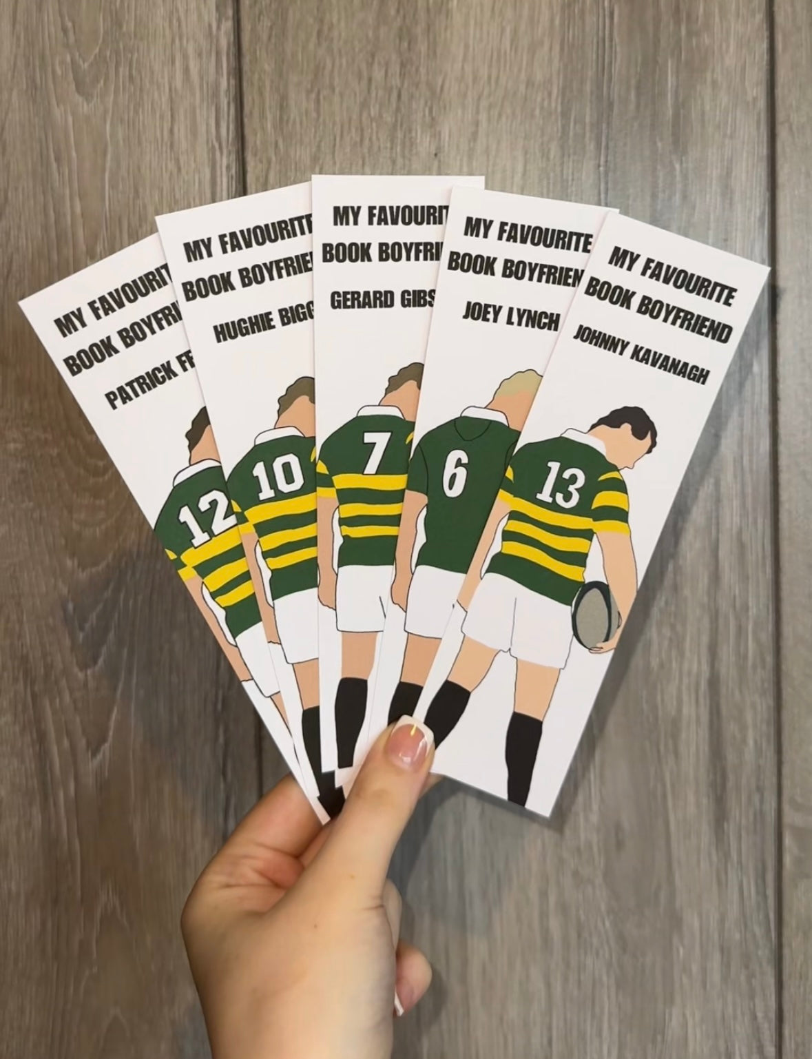 Boys of Tommen Character inspired bookmarks