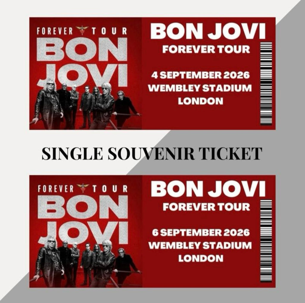 Bon Jovi ‘Forever Tour’ inspired souvenir tickets
