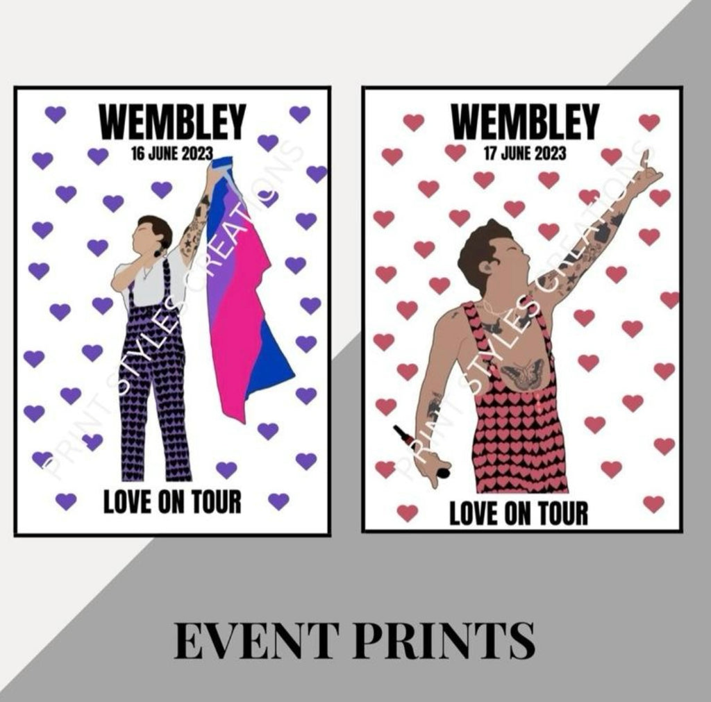 Harry Styles ‘Love On Tour’ inspired event prints