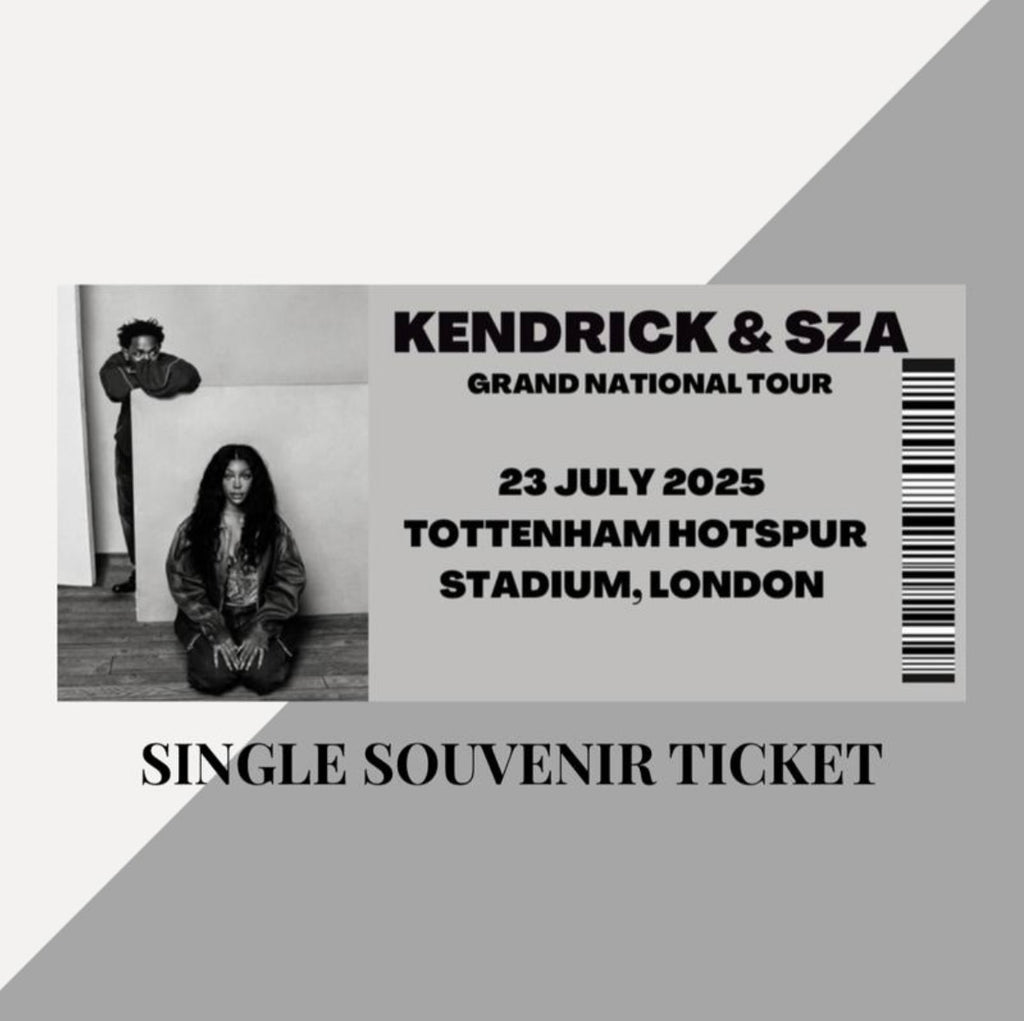 Kendrick & SZA ‘Grand National Tour’ inspired souvenir tickets