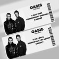 Oasis Live 25 inspired souvenir tickets