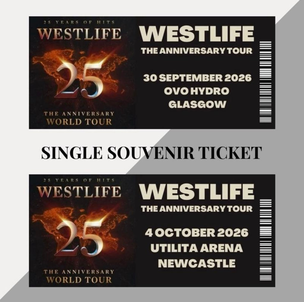 Westlife ‘The Anniversary Tour’ souvenir tickets