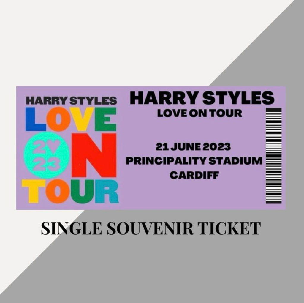 Harry Styles ‘Love On Tour’ inspired souvenir tickets
