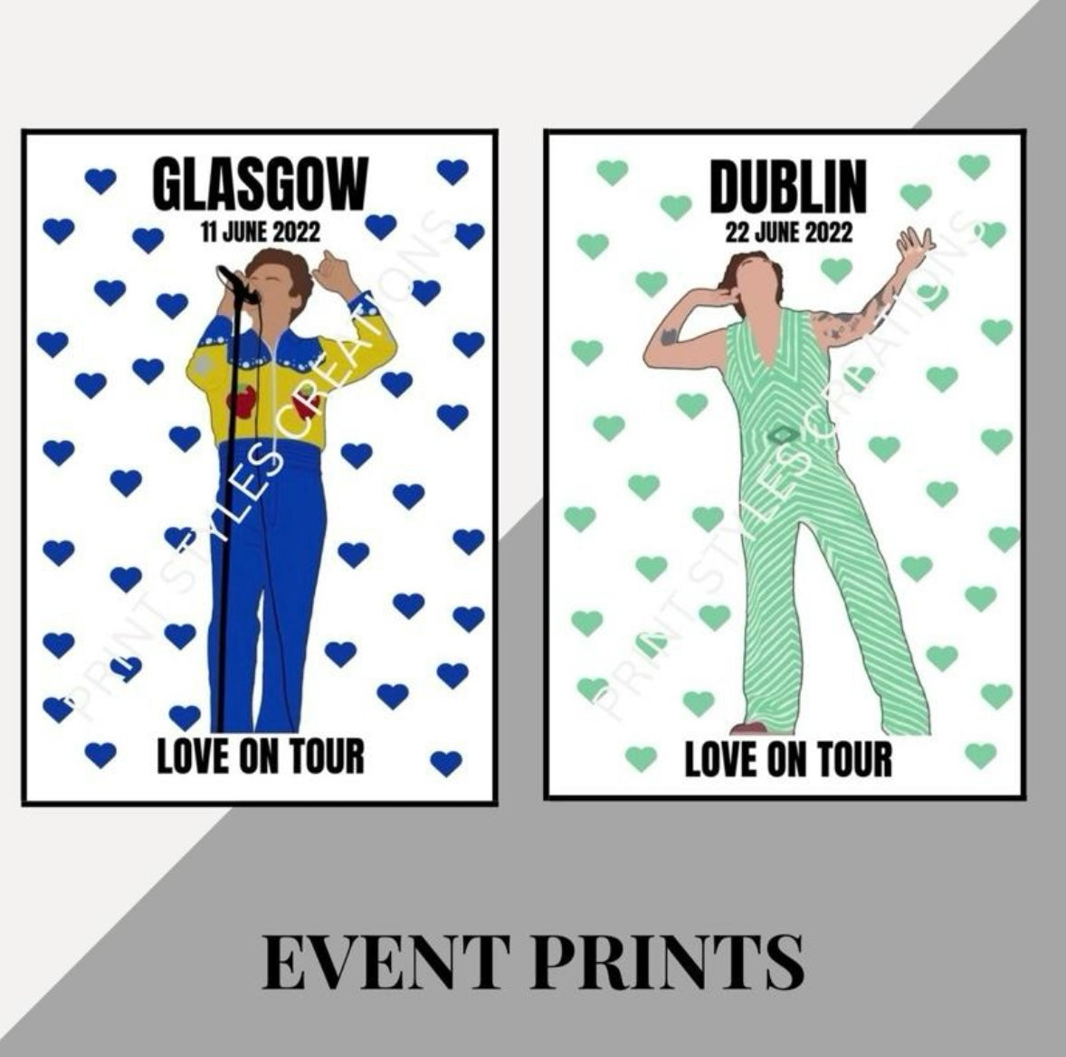Harry Styles ‘Love On Tour’ inspired event prints