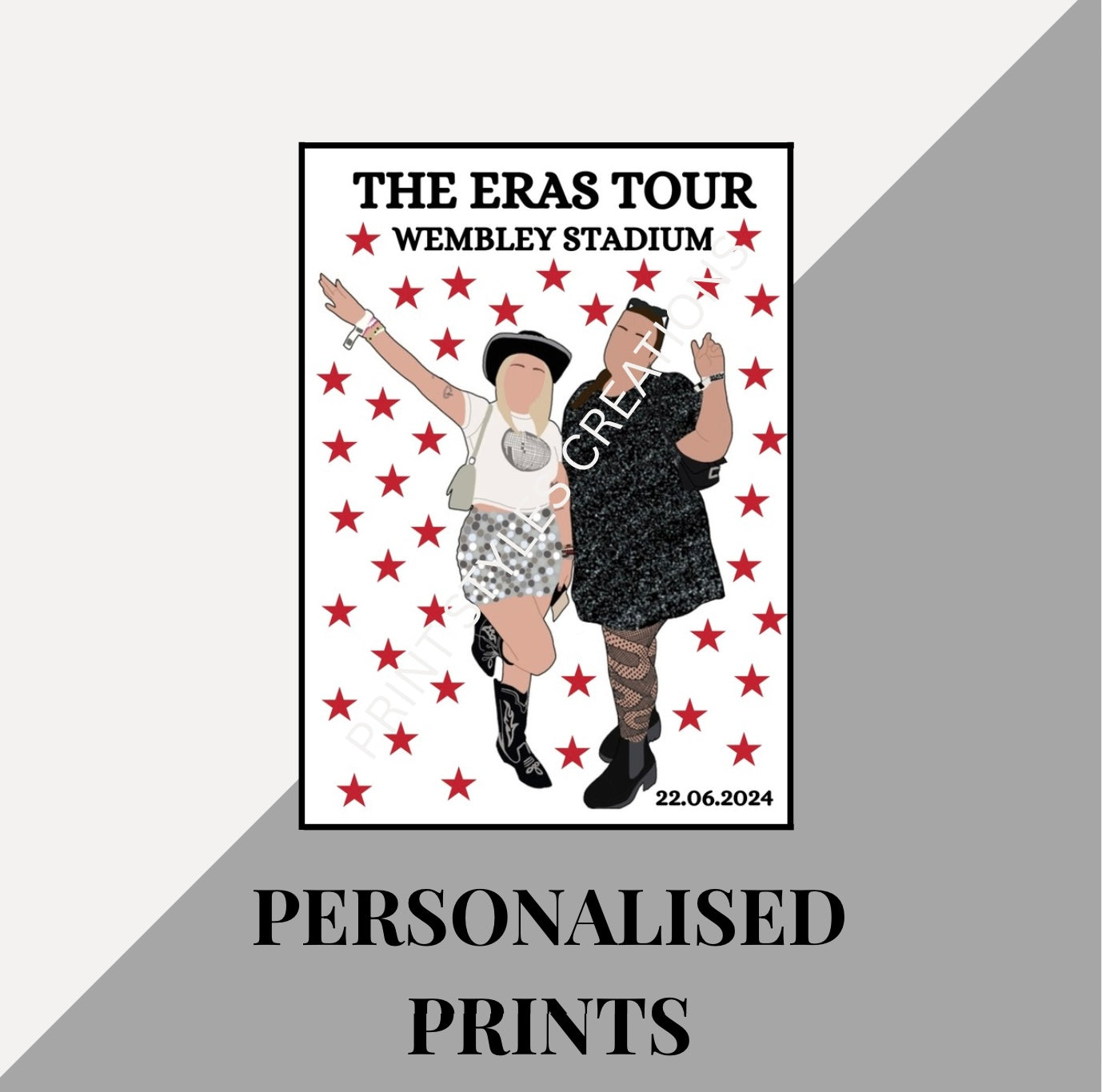 Taylor Swift The Eras Tour personalised prints