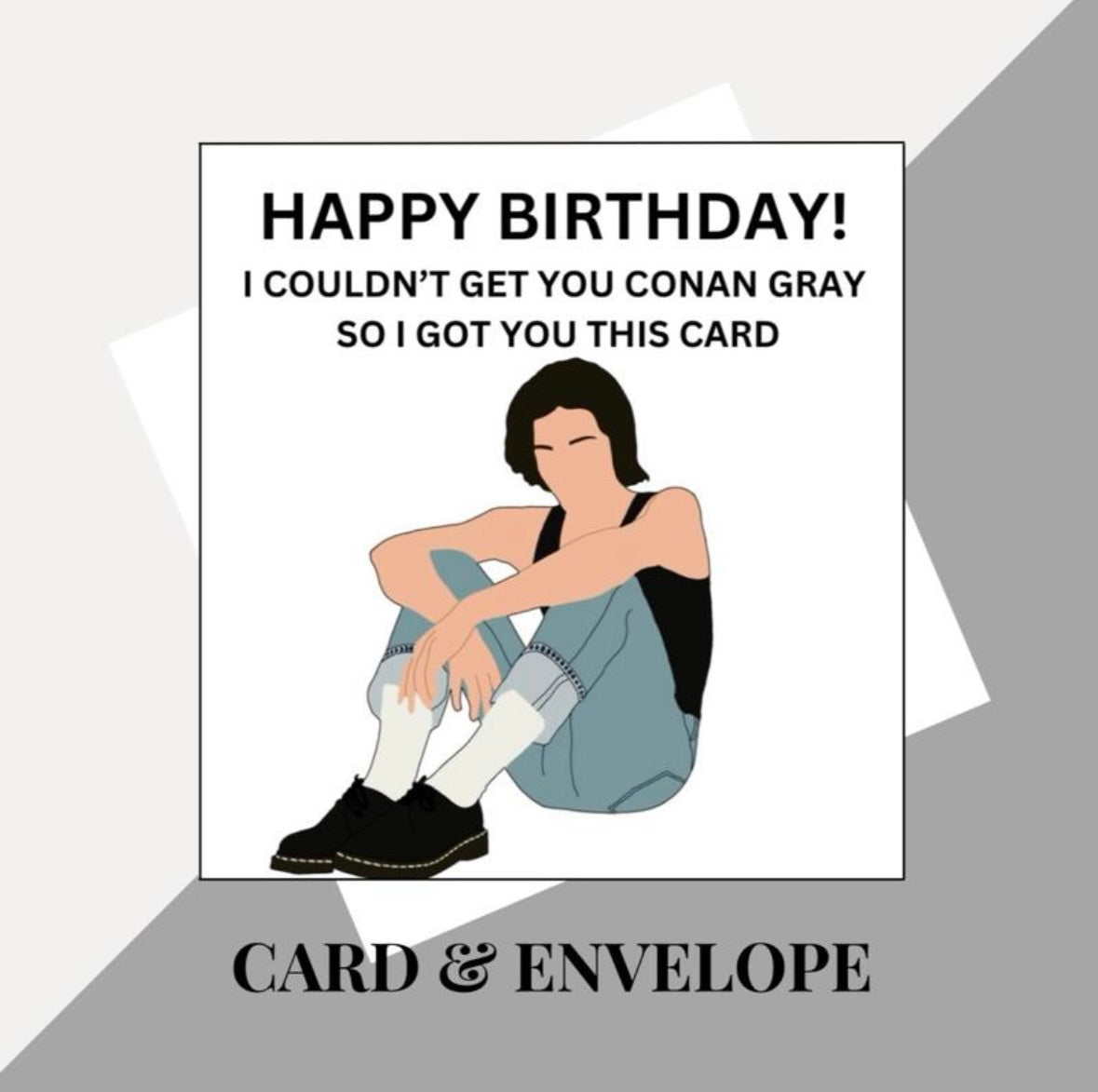 Conan Gray inspired birthday card