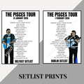 James Arthur ‘The Pisces Tour’ inspired setlist prints