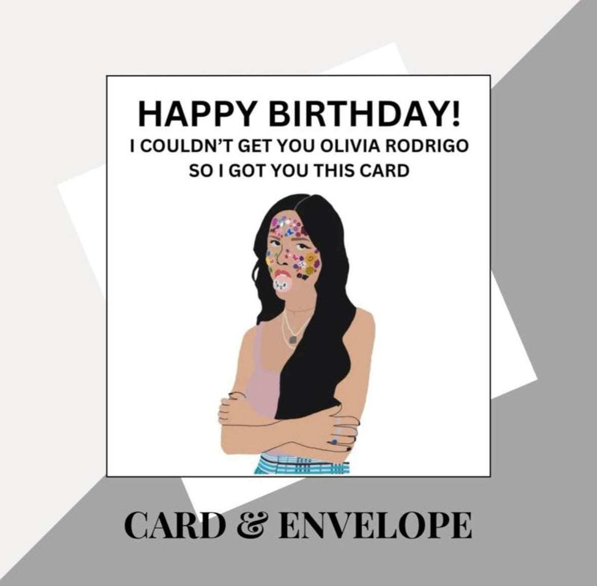 Olivia Rodrigo inspired birthday cards