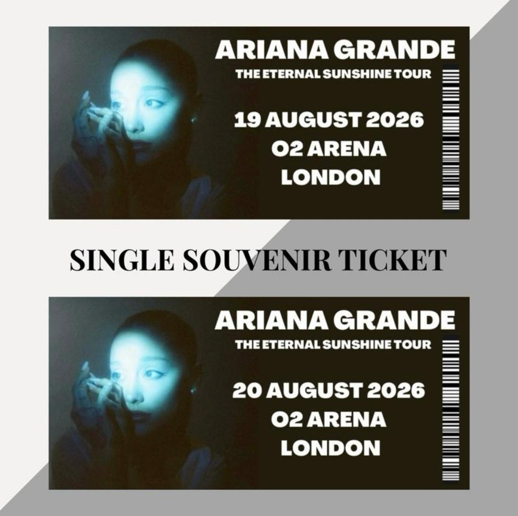 Ariana Grande ‘Eternal Sunshine’ inspired souvenir tickets