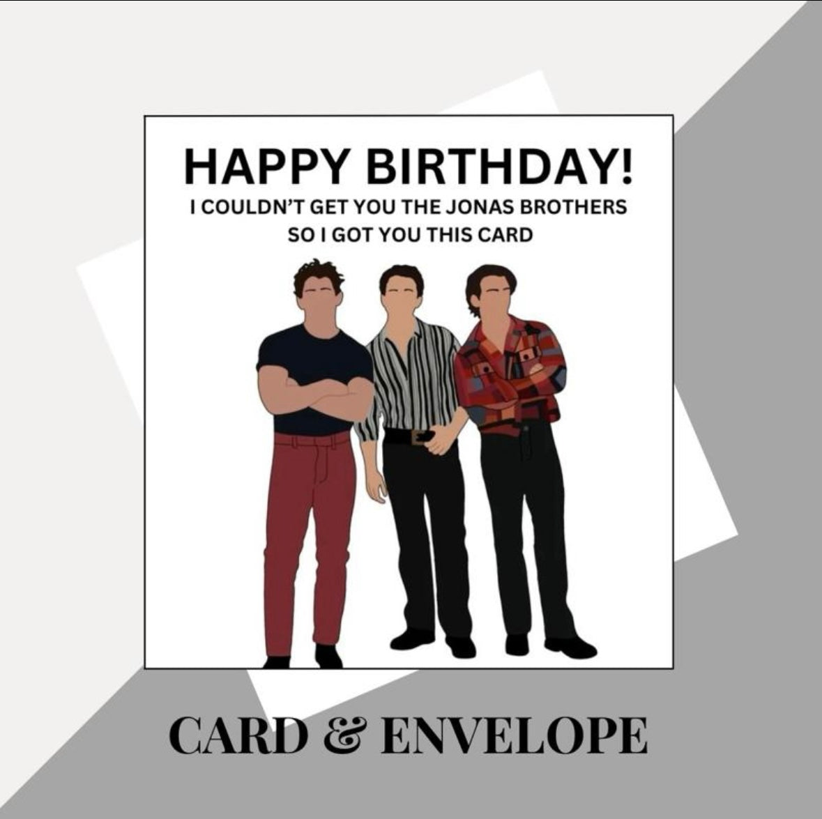 Jonas Brothers inspired birthday cards