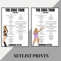 Taylor Swift ‘The Eras Tour’ inspired setlist prints