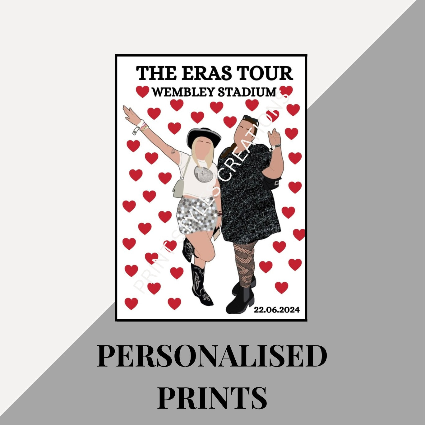 Taylor Swift The Eras Tour personalised prints