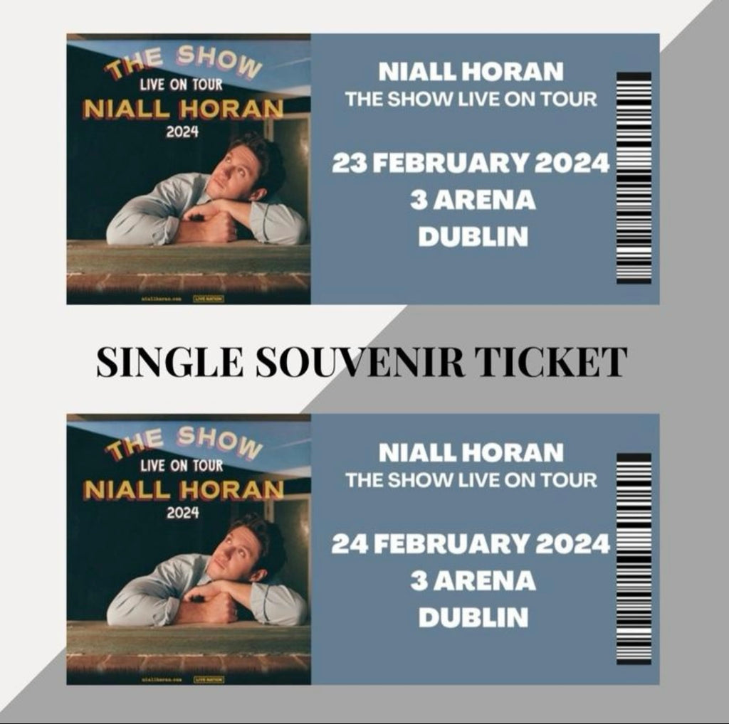 Niall Horan ‘The Show Live On Tour’ inspired souvenir tickets