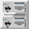 Role Model ‘No Place Like Tour’ inspired souvenir tickets