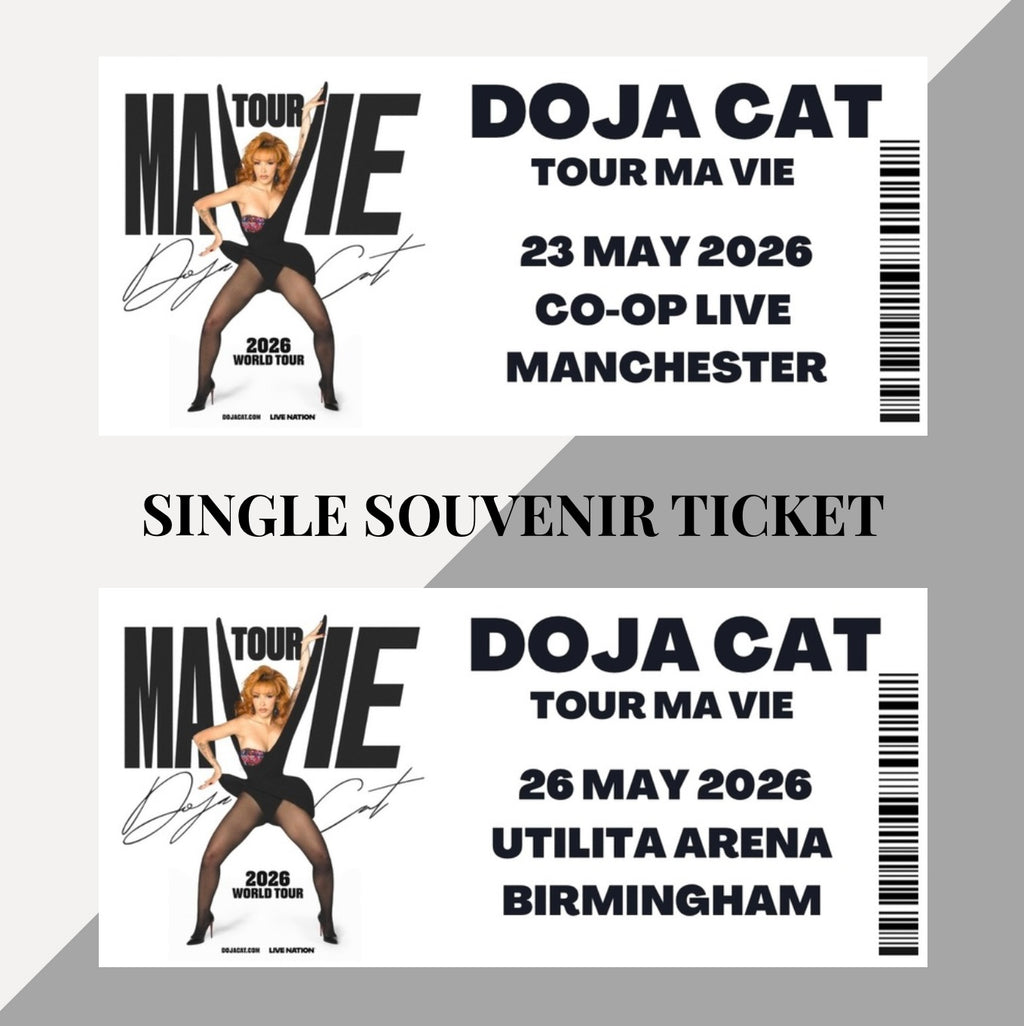 Doja Cat ‘Tour Ma Vie’ inspired souvenir tickets