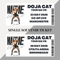 Doja Cat ‘Tour Ma Vie’ inspired souvenir tickets