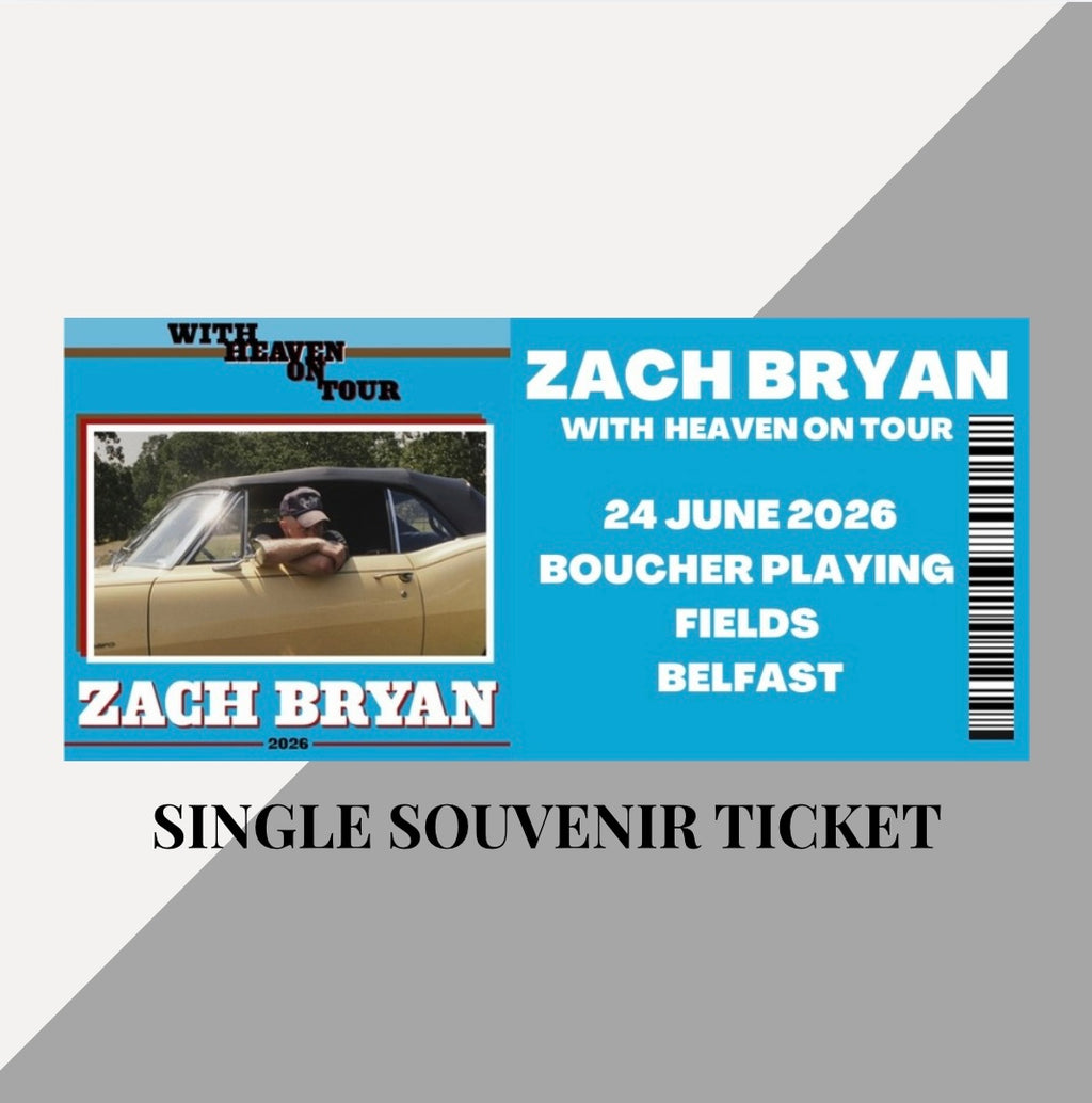 Zach Bryan ‘With Heaven on Tour’ inspired souvenir tickets