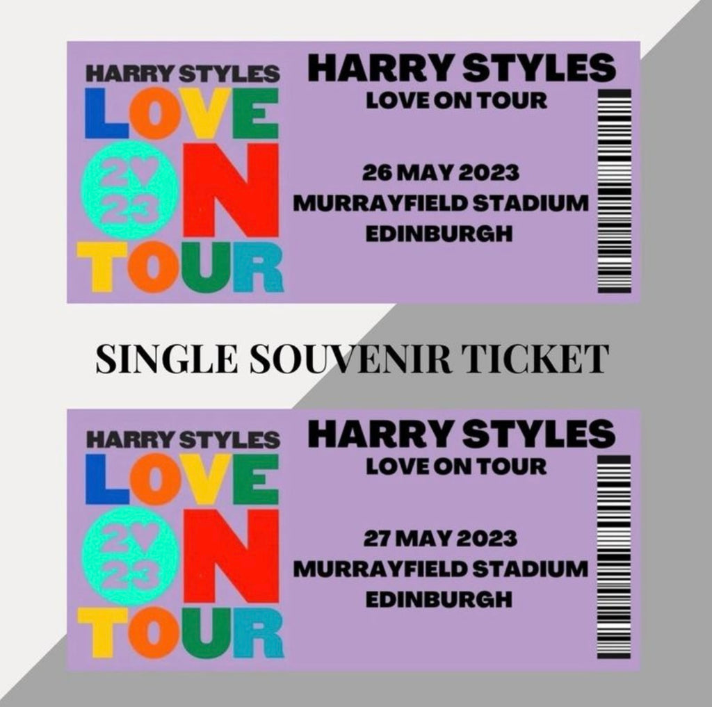 Harry Styles ‘Love On Tour’ inspired souvenir tickets