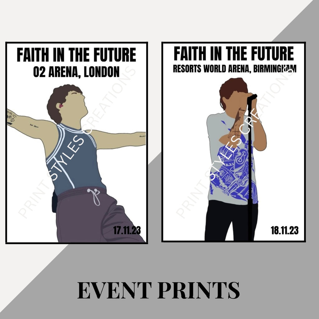 Louis Tomlinson ‘Faith In The Future’ Tour inspired event prints