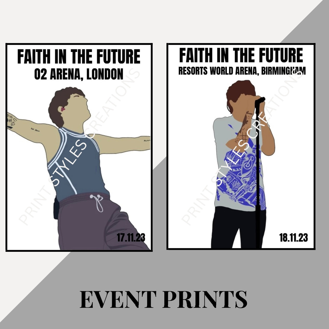 Louis Tomlinson ‘Faith In The Future’ Tour inspired event prints