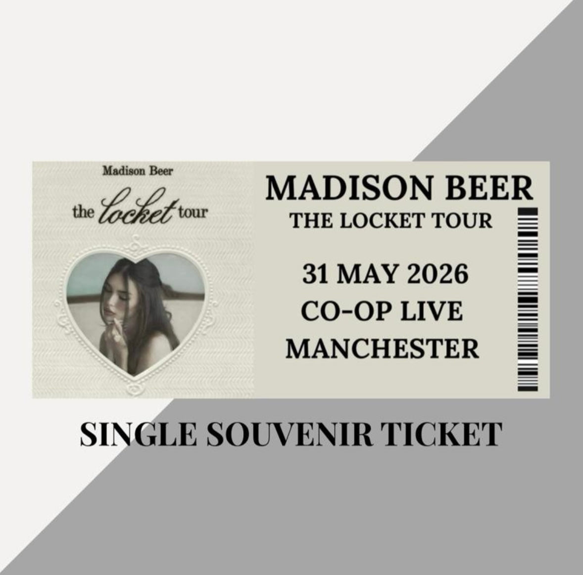 Madison Beer ‘The Locket Tour’ inspired souvenir tickets
