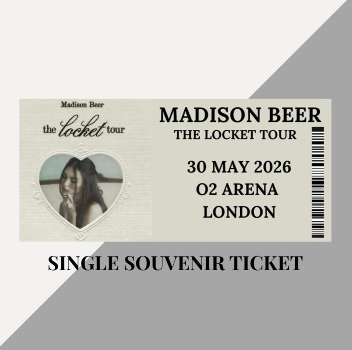 Madison Beer ‘The Locket Tour’ inspired souvenir tickets