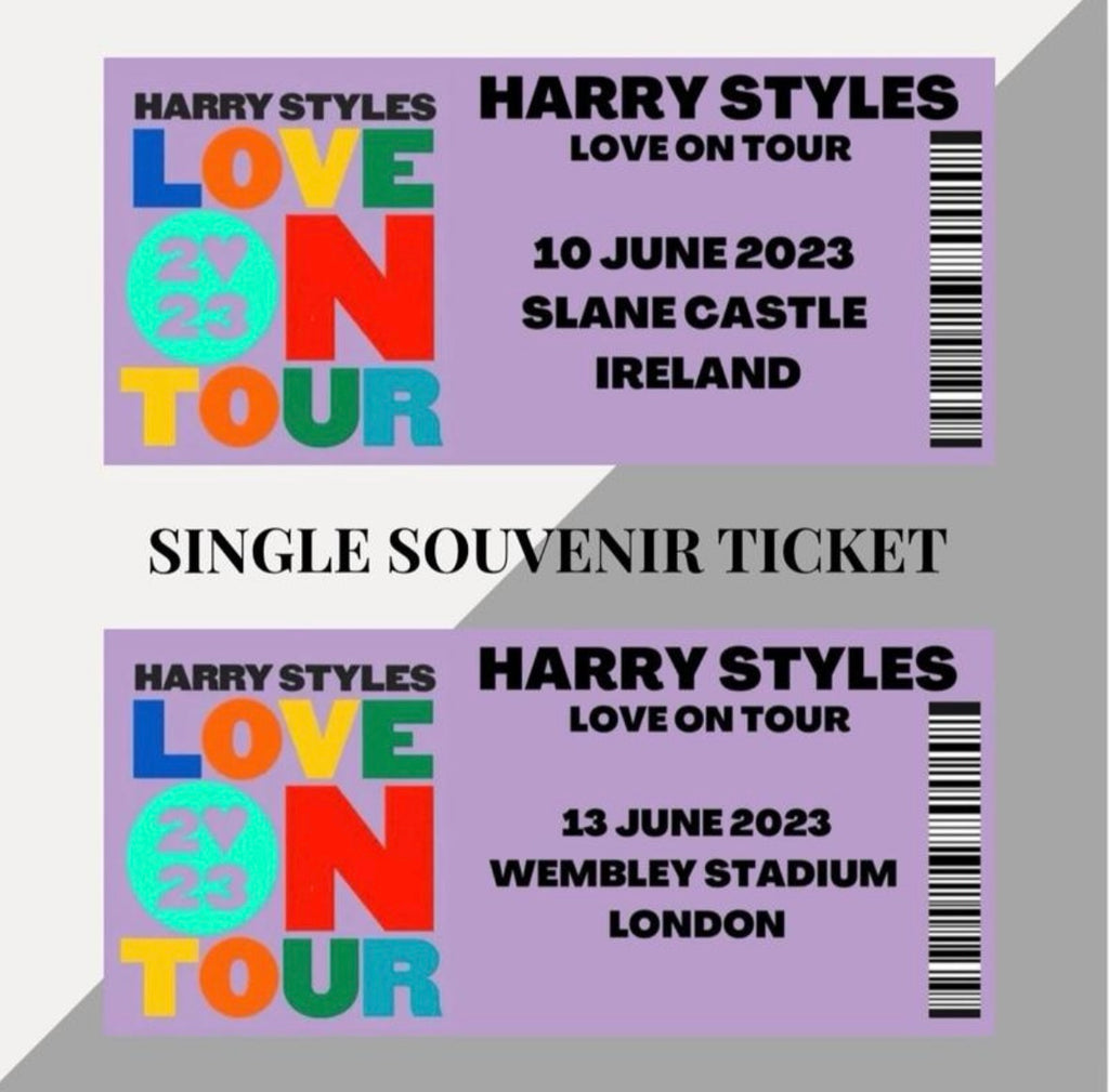 Harry Styles ‘Love On Tour’ inspired souvenir tickets