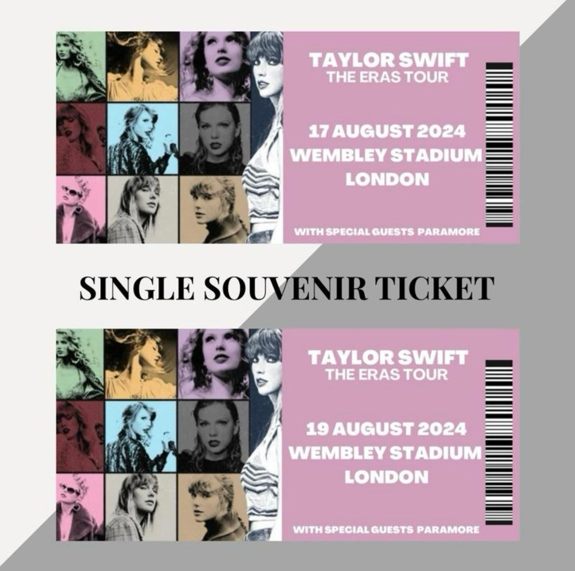 Taylor Swift ‘The Eras Tour’ inspired souvenir tickets