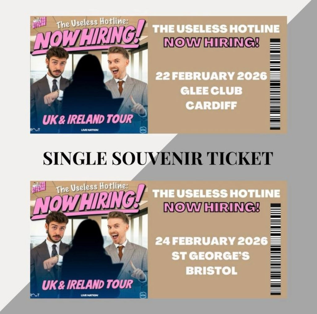 Useless Hotline inspired souvenir tickets