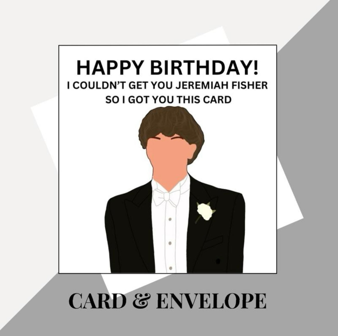 Jeremiah Fisher inspired birthday card