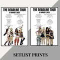Blackpink ‘The Deadline Tour’ inspired setlist prints
