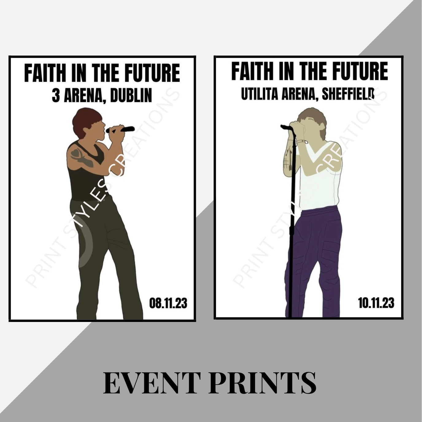 Louis Tomlinson ‘Faith In The Future’ Tour inspired event prints