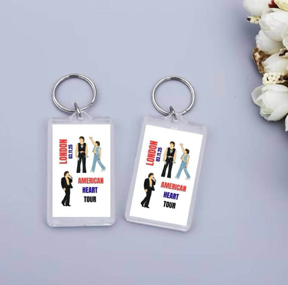 Benson Boone ‘American Heart Tour’ inspired keyrings