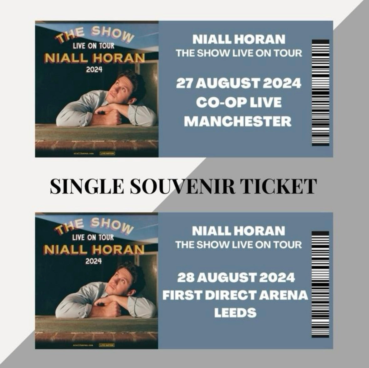 Niall Horan ‘The Show Live On Tour’ inspired souvenir tickets