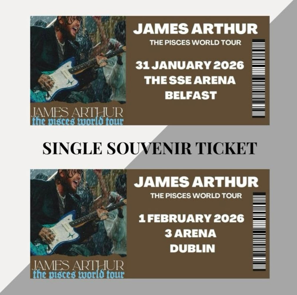 James Arthur ‘Pisces Tour’ inspired souvenir tickets