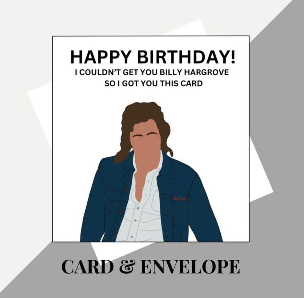 Stranger Things inspired birthday cards