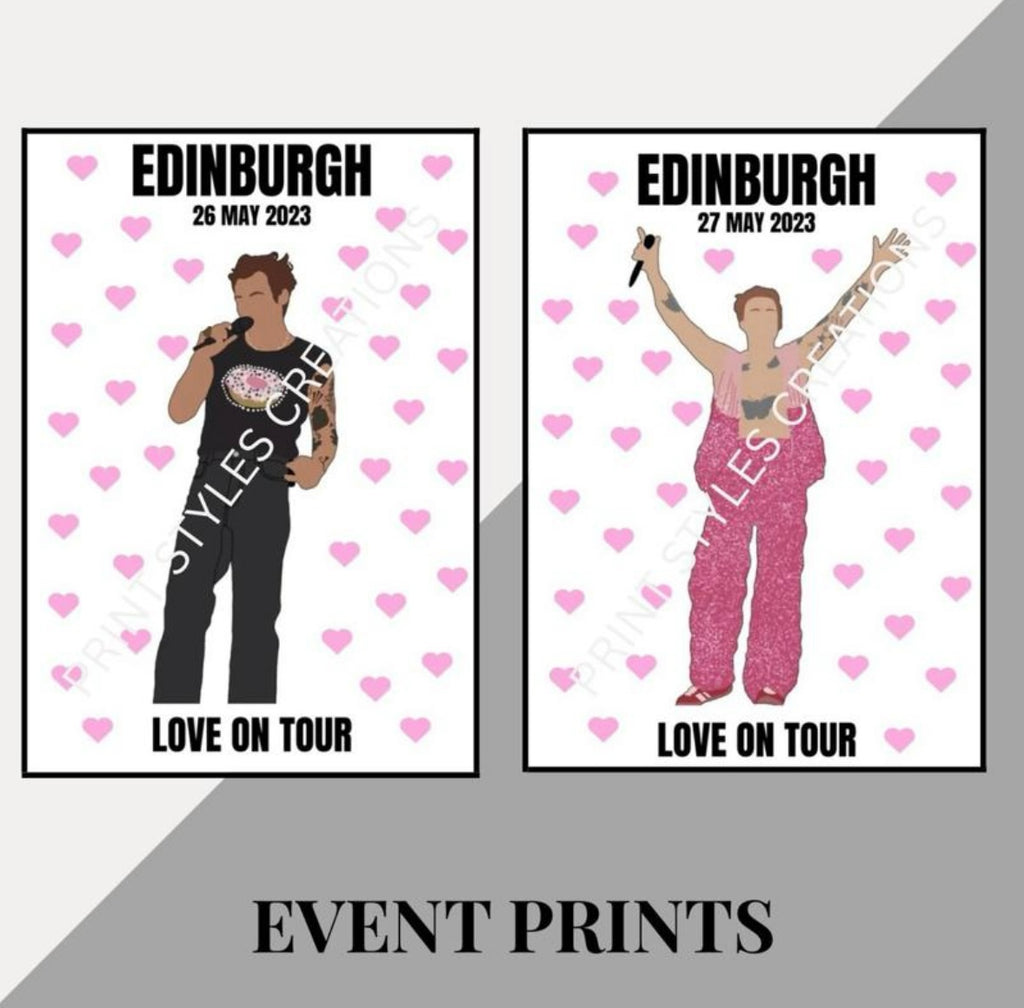 Harry Styles ‘Love On Tour’ inspired event prints