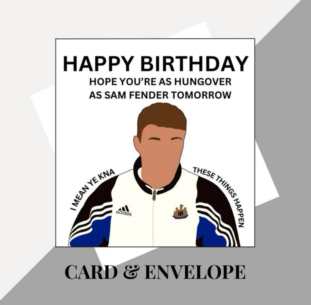 Sam Fender inspired birthday cards