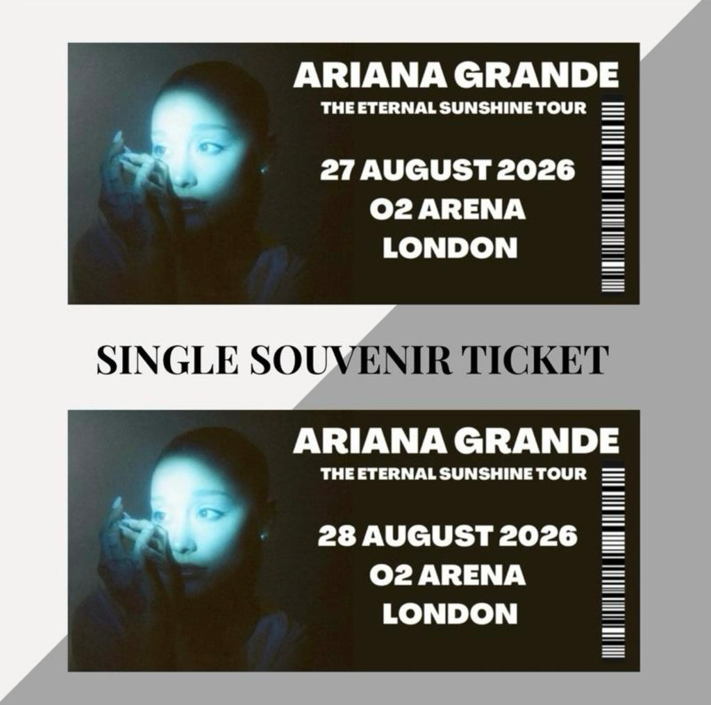 Ariana Grande ‘Eternal Sunshine’ inspired souvenir tickets