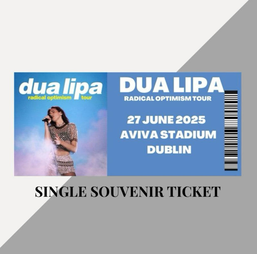 Dua Lipa ‘Radical Optimism Tour’ inspired souvenir tickets