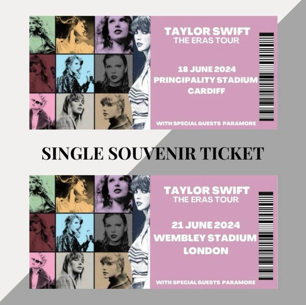 Taylor Swift ‘The Eras Tour’ inspired souvenir tickets