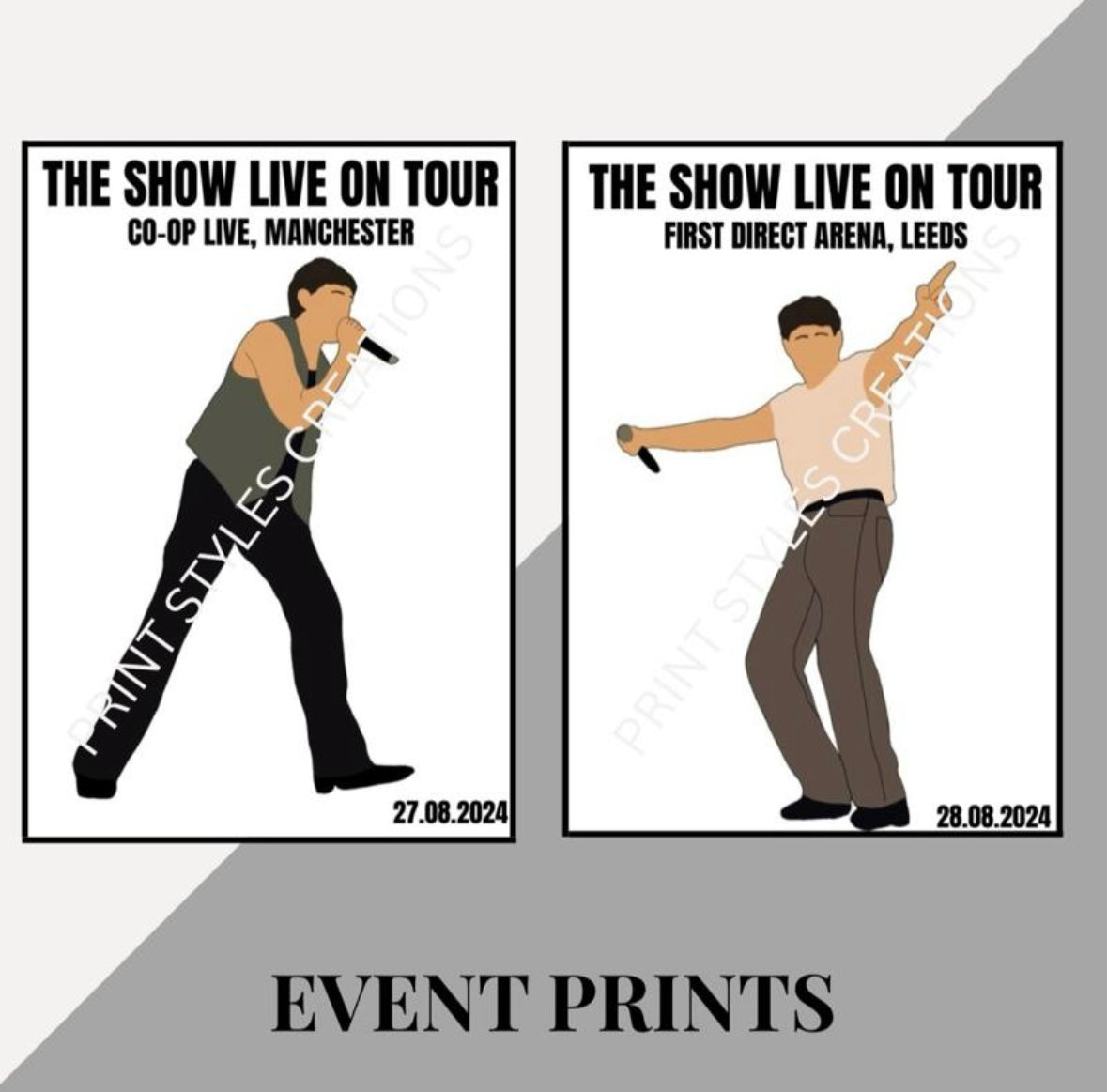 Niall Horan ‘The Show Live On Tour’ inspired event prints