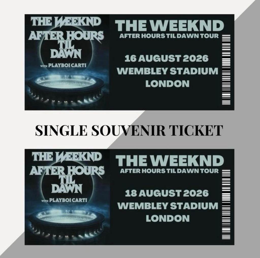 The Weeknd ‘After Hours Til Dawn Tour’ inspired souvenir tickets