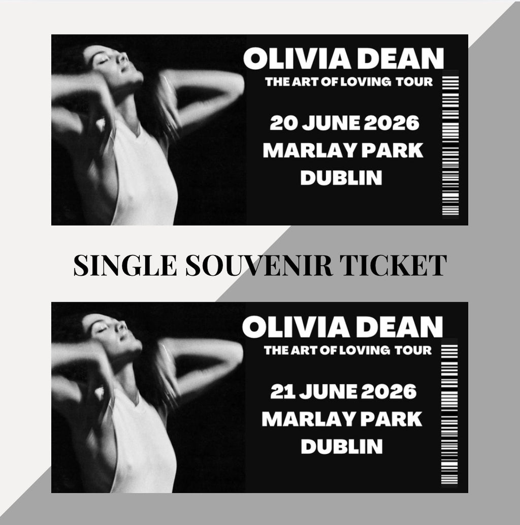 Olivia Dean ‘The Art Of Loving Tour’ inspired souvenir tickets